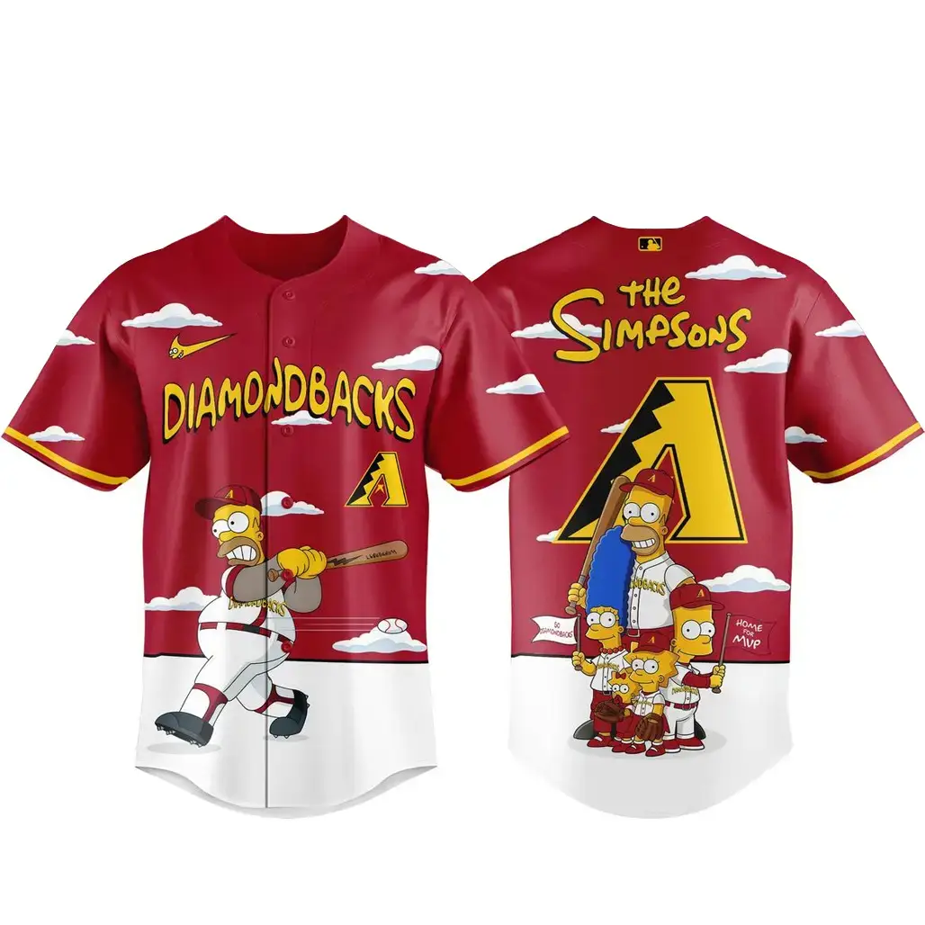 Arizona Diamondbacks x The Simpsons 2026 Major Gameday Baseball Jersey Image