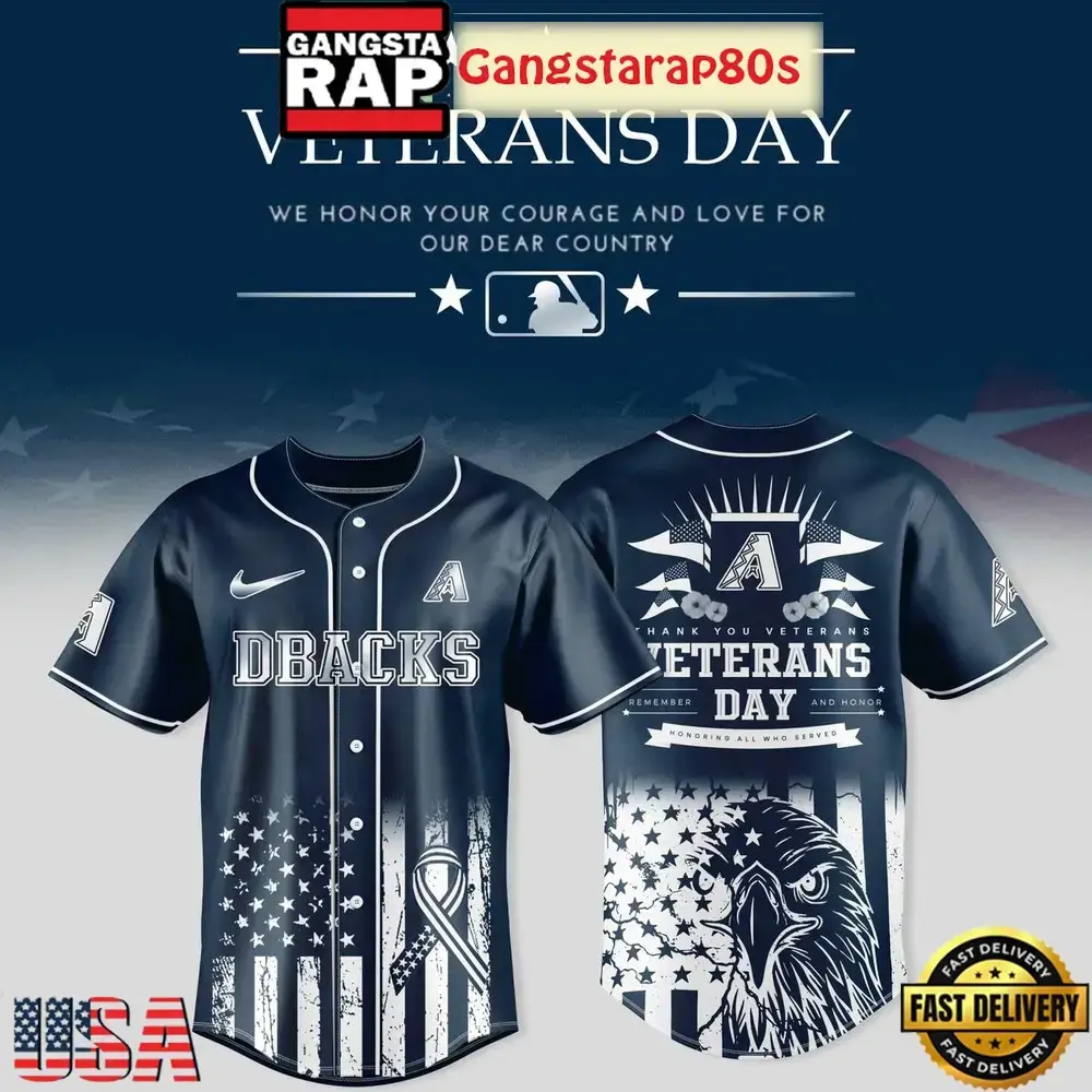 Arizona Diamondbacks x Veterans Day 2025 Baseball Jersey Shirt Image
