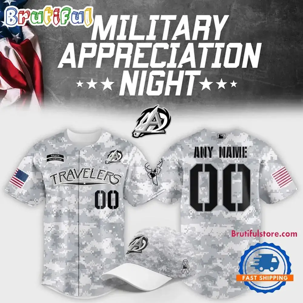 Arkansas Travelers Military Appreciation Night 2025 Baseball Jersey Image