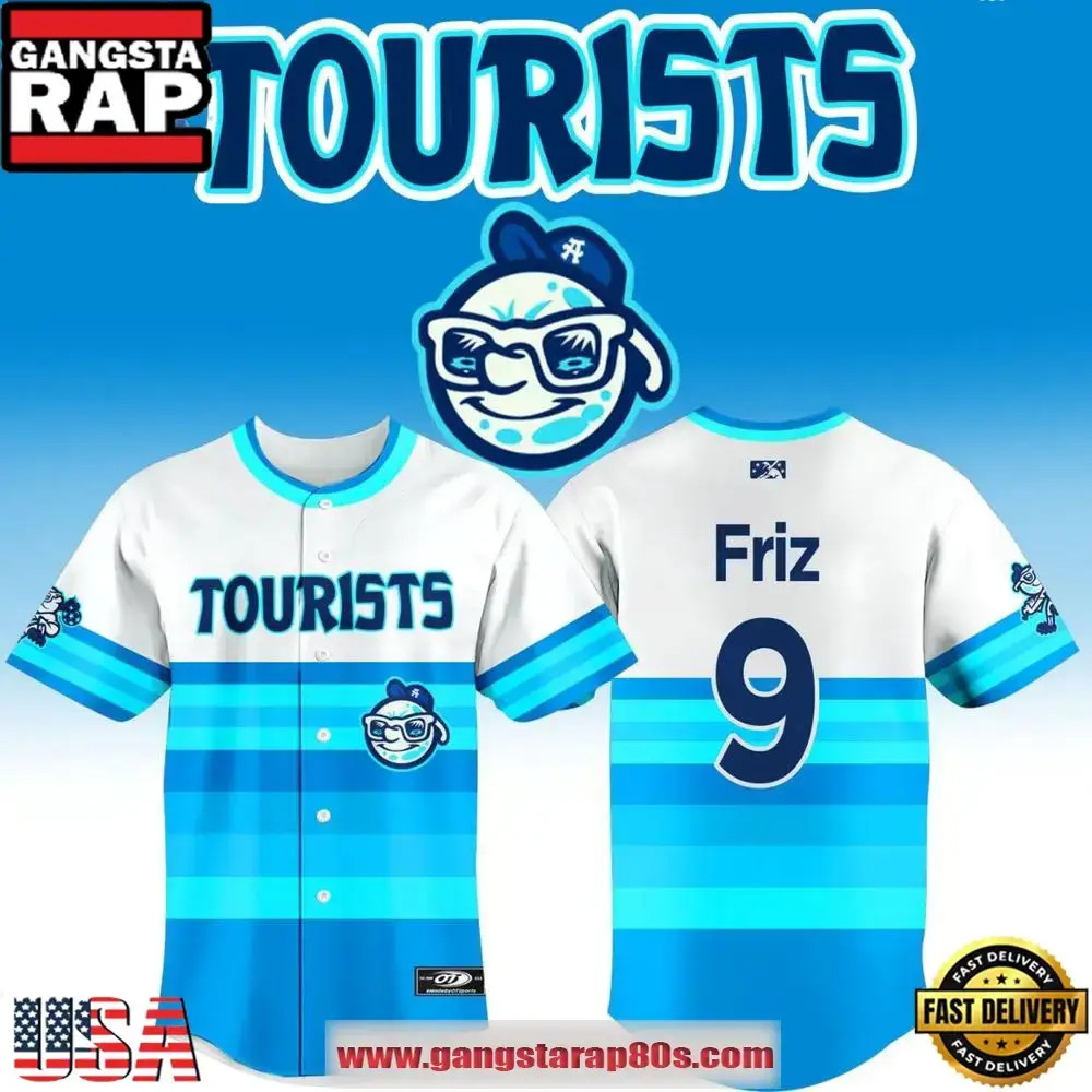 Asheville Tourists 2024 Game Worn Limited Edition Alternate Baseball Jersey Shirt Image