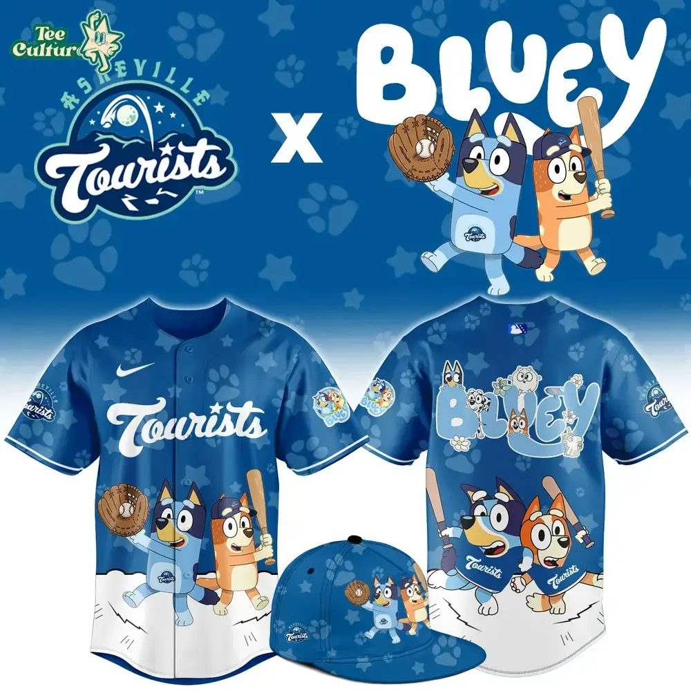 Asheville Tourists Bluey Night Game Limited Jersey Image