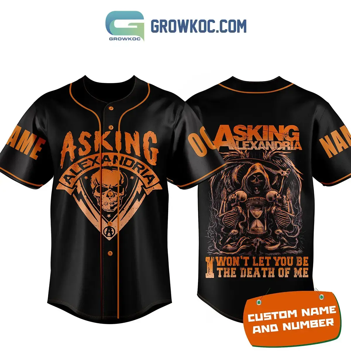Asking Alexandra Death Of Me Personalized Baseball Jersey Image