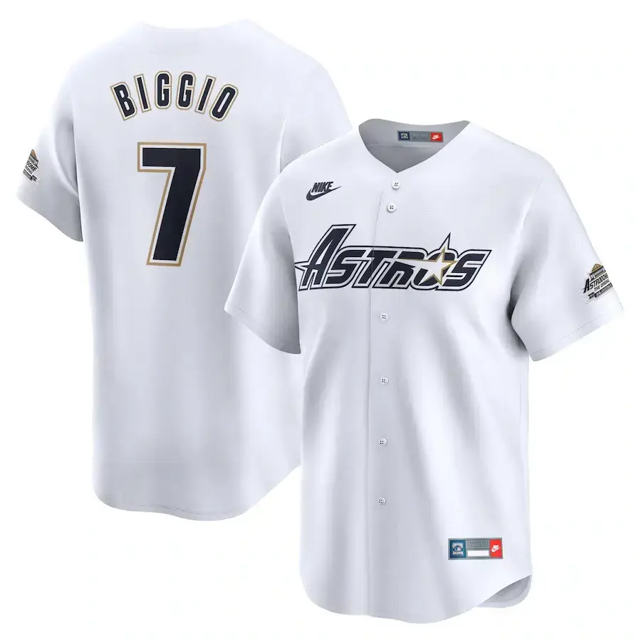 Astros Craig Biggio White Throwback Cooperstown Collection Jersey Gift For Baseball Lover Image