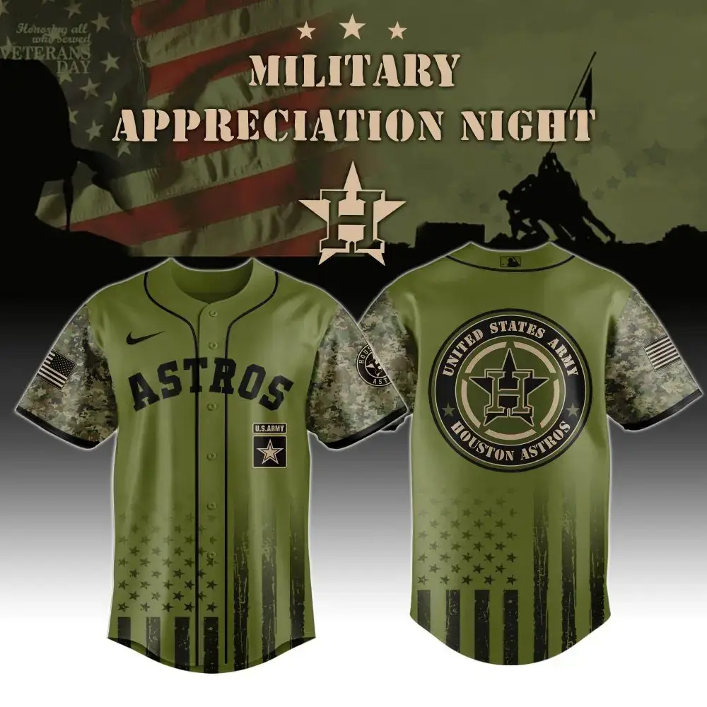 Astros Military Appreciation Jersey - Honor Veterans With Style, Limited Edition Image