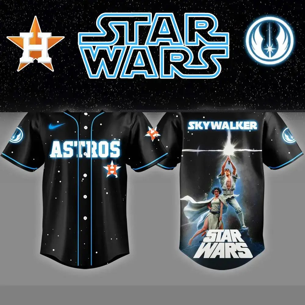 Astros Star Wars Skywalker Baseball Jersey - Limited Edition Fan Gear Image