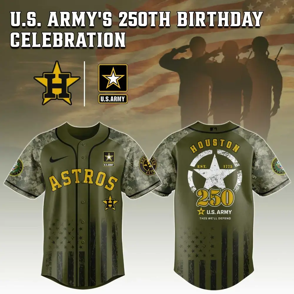 Astros U.S. Army 250Th Anniversary Jersey - Limited Edition Camo Tribute Image