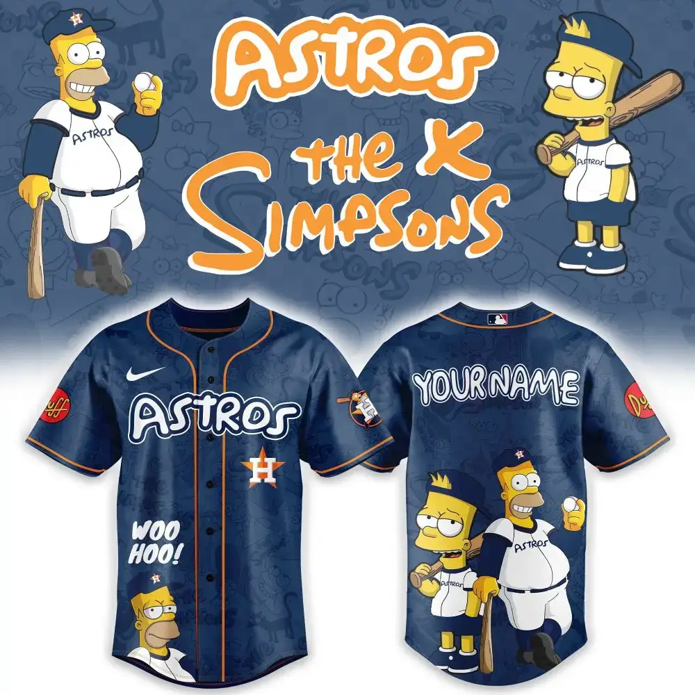 Astros X Simpsons Custom Jersey – Personalize Your Dream Team Look! Image