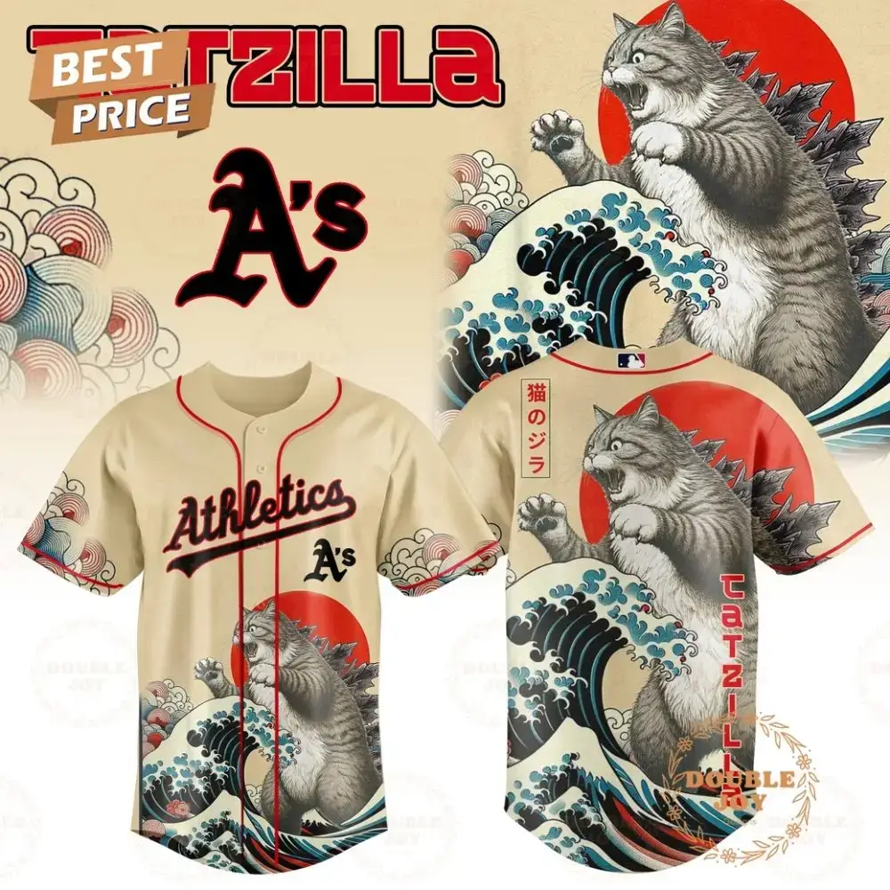 Athletics Catzilla 2025 Japan Limited Edition Baseball Jersey Image