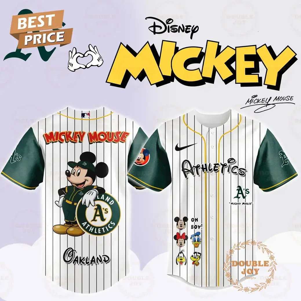 Athletics Disney Mickey Mouse 2025 Limited Edition Baseball Jersey Image