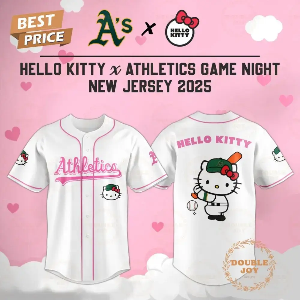 Athletics Hello Kitty X Cubs Game Night 2025 New Limited Edition Baseball Jersey Image