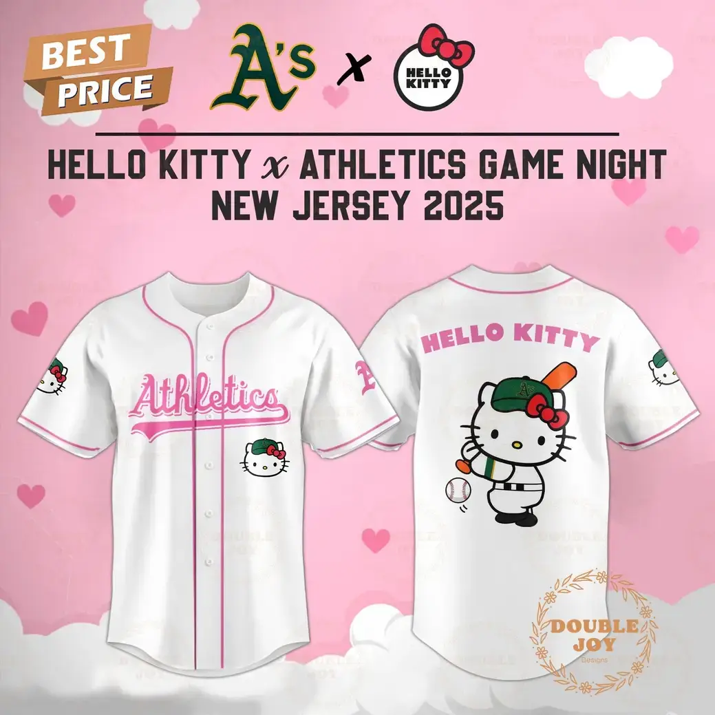 Athletics Hello Kitty X Cubs Game Night 2025 New Limited Edition Baseball Jersey Image