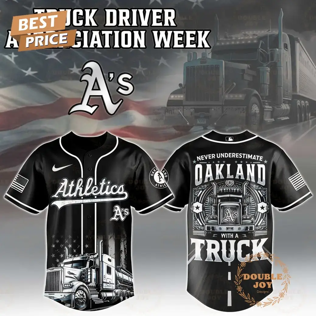 Athletics Truck Driver Appreciation Week 2025 Limited Edition Baseball Jersey Image