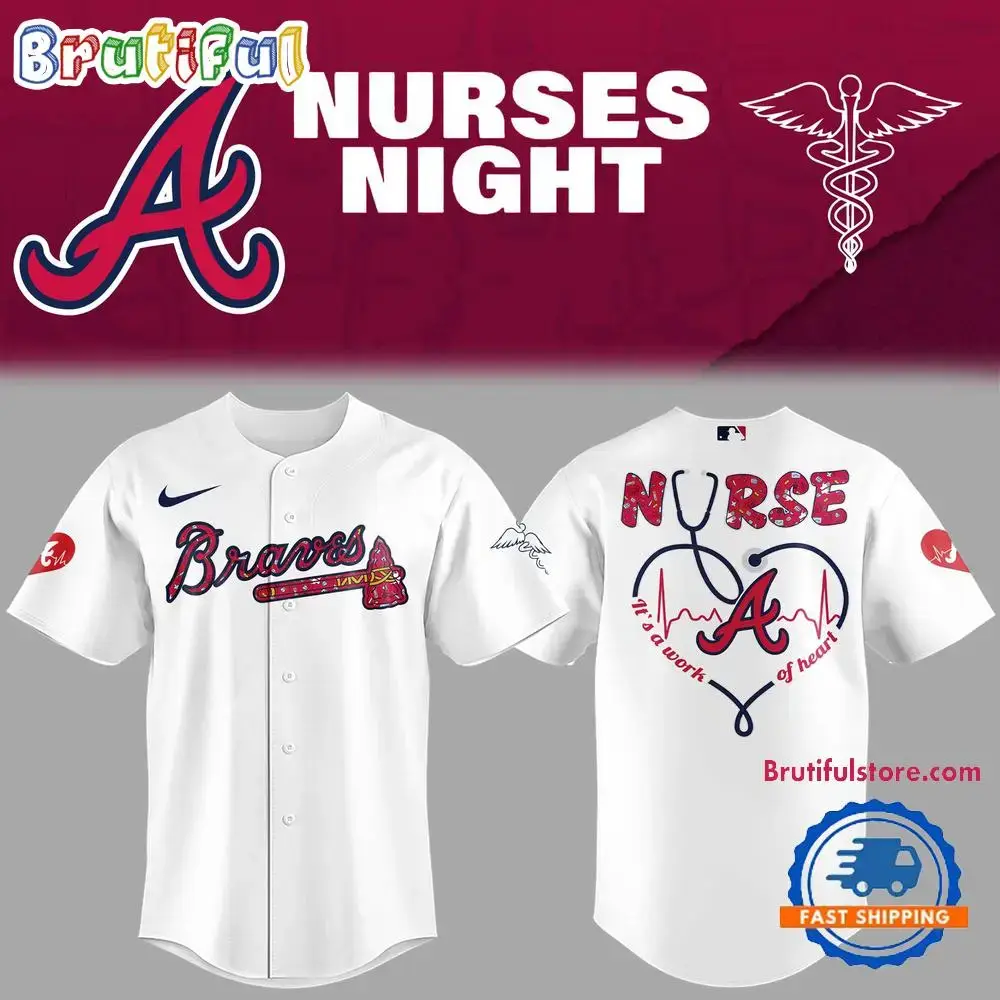 Atlanta Braves Baseball NURSES NIGHT 2025 Jersey Shirt Image