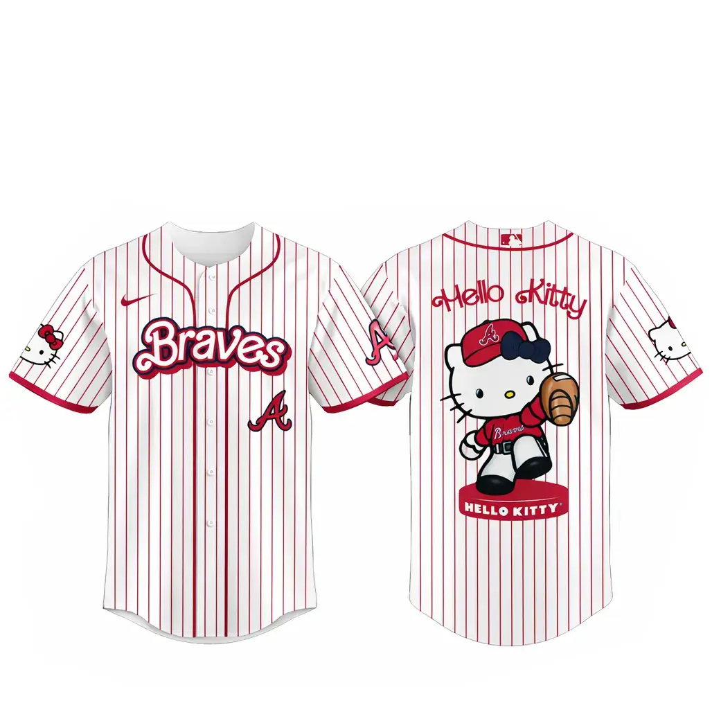 Atlanta Braves Major League Baseball 2026 Hello Kitty Baseball Jersey Image