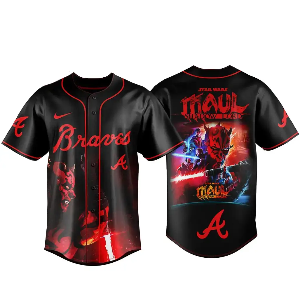 Atlanta Braves Maul Shadow Lord x Star War Night 2026 Baseball Jersey Image