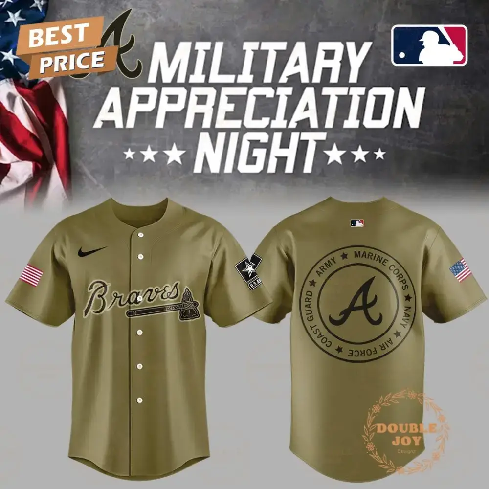 Atlanta Braves Military Appreciation Night 2025 Limited Edition Baseball Jersey Image