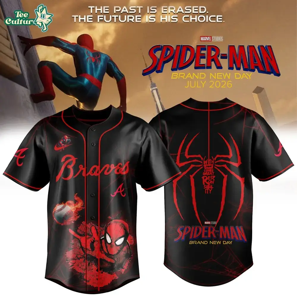 Atlanta Braves MLB x Spider Man 2026 Brand New Day Exclusive Limited Jersey Image
