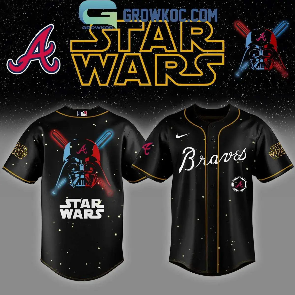 Atlanta Braves MLB x Star Wars 2025 Baseball Jersey Image