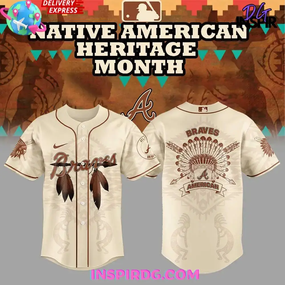 Atlanta Braves Native American Heritage Month 2025 Baseball Jersey Image