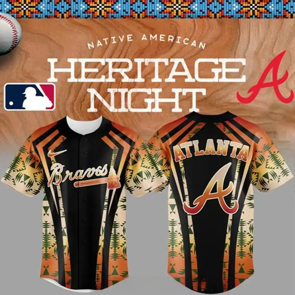 Atlanta Braves Native American Heritage Night 2025 Baseball Jersey Atlanta Braves Merch Image
