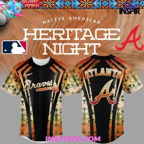 Atlanta Braves Native American Heritage Night 2025 Baseball Jersey Image