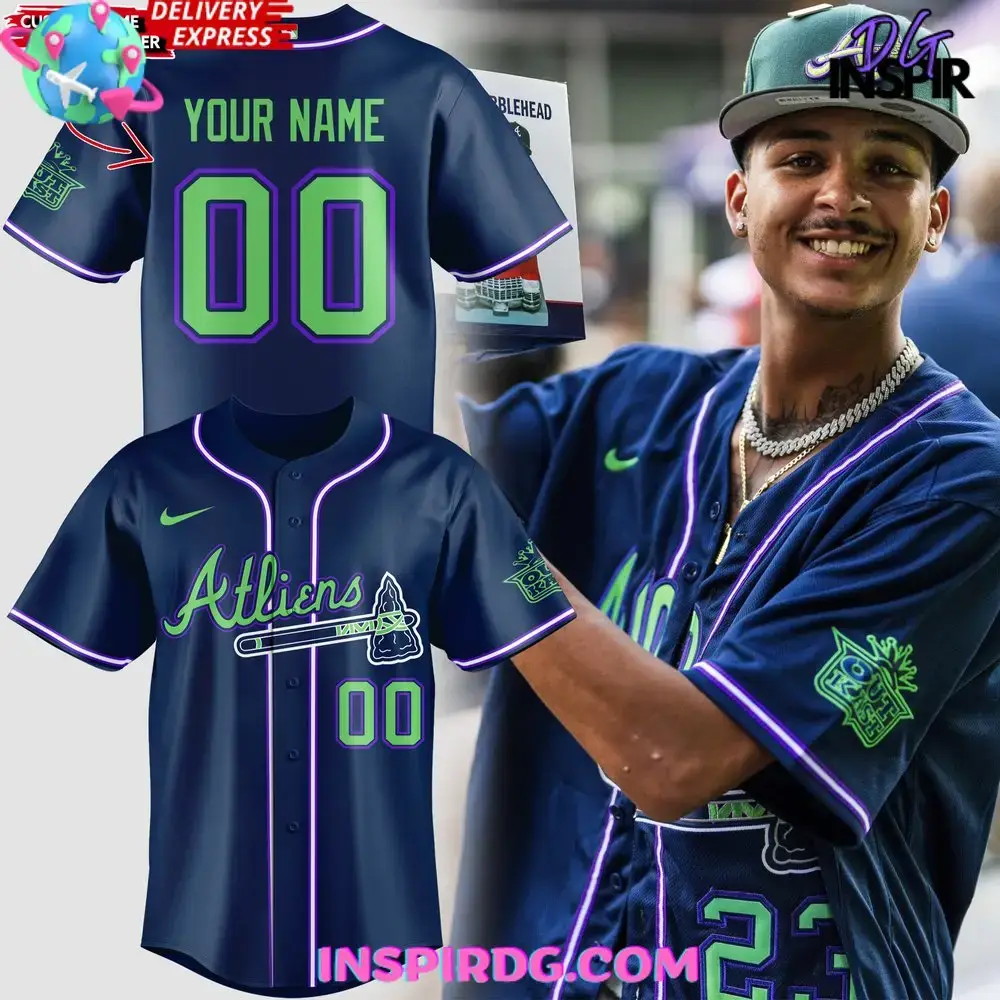 Atlanta Braves Outkast Atliens Baseball Jersey Image