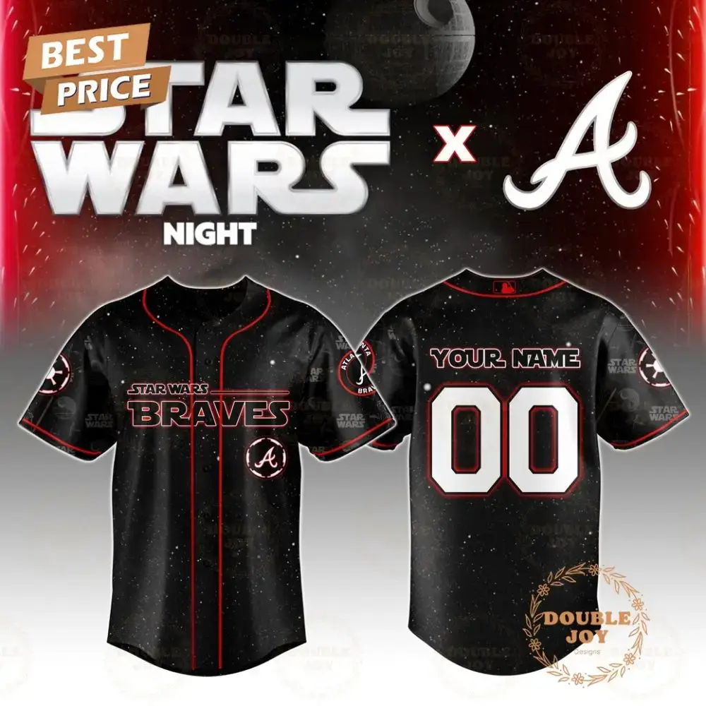Atlanta Braves Star Wars 2025 Custom Name Limited Edition Baseball Jersey Image