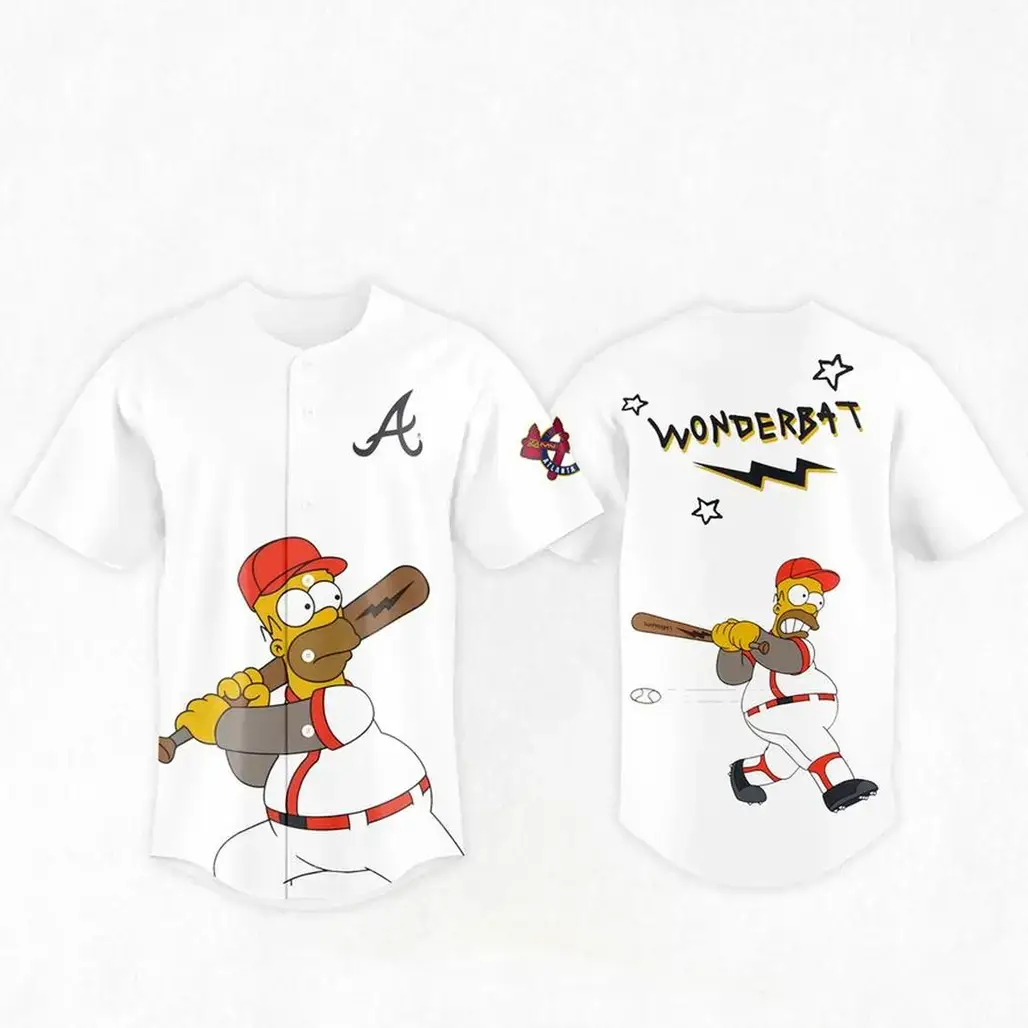 Atlanta Braves The Simpsons Wonderbat 2026 Baseball Jersey Image