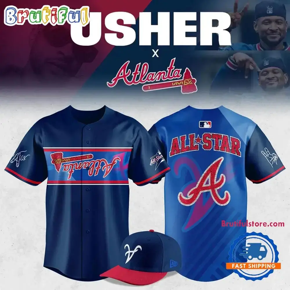 Atlanta Braves Usher 2025 MLB All-Star Game Limited Edition Jersey Image