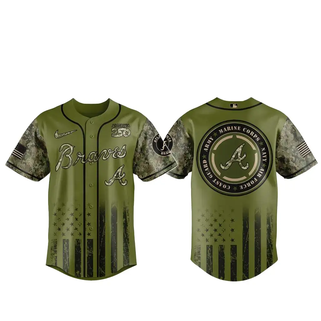 Atlanta Braves x Military Appreciation Night 2026 Baseball Jersey Image