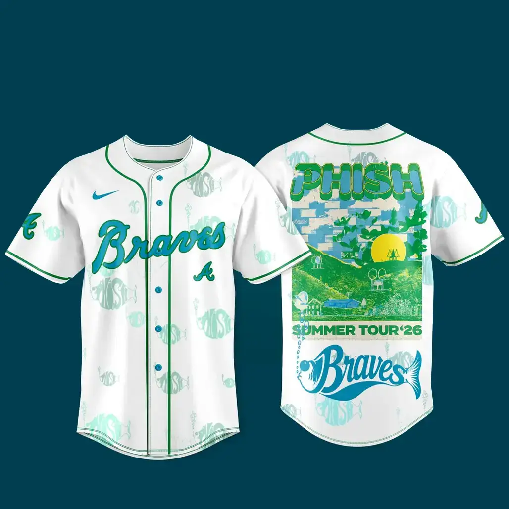 Atlanta Braves x Phish Summer Tour 2026 Baseball Jersey Image