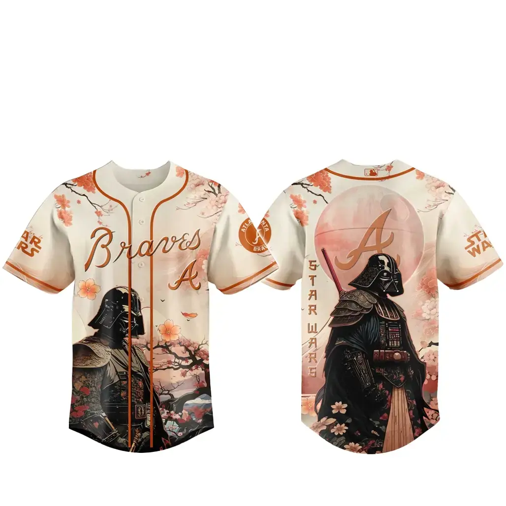 Atlanta Braves x Star Wars Cherry Blossom 2026 Baseball Jersey Image
