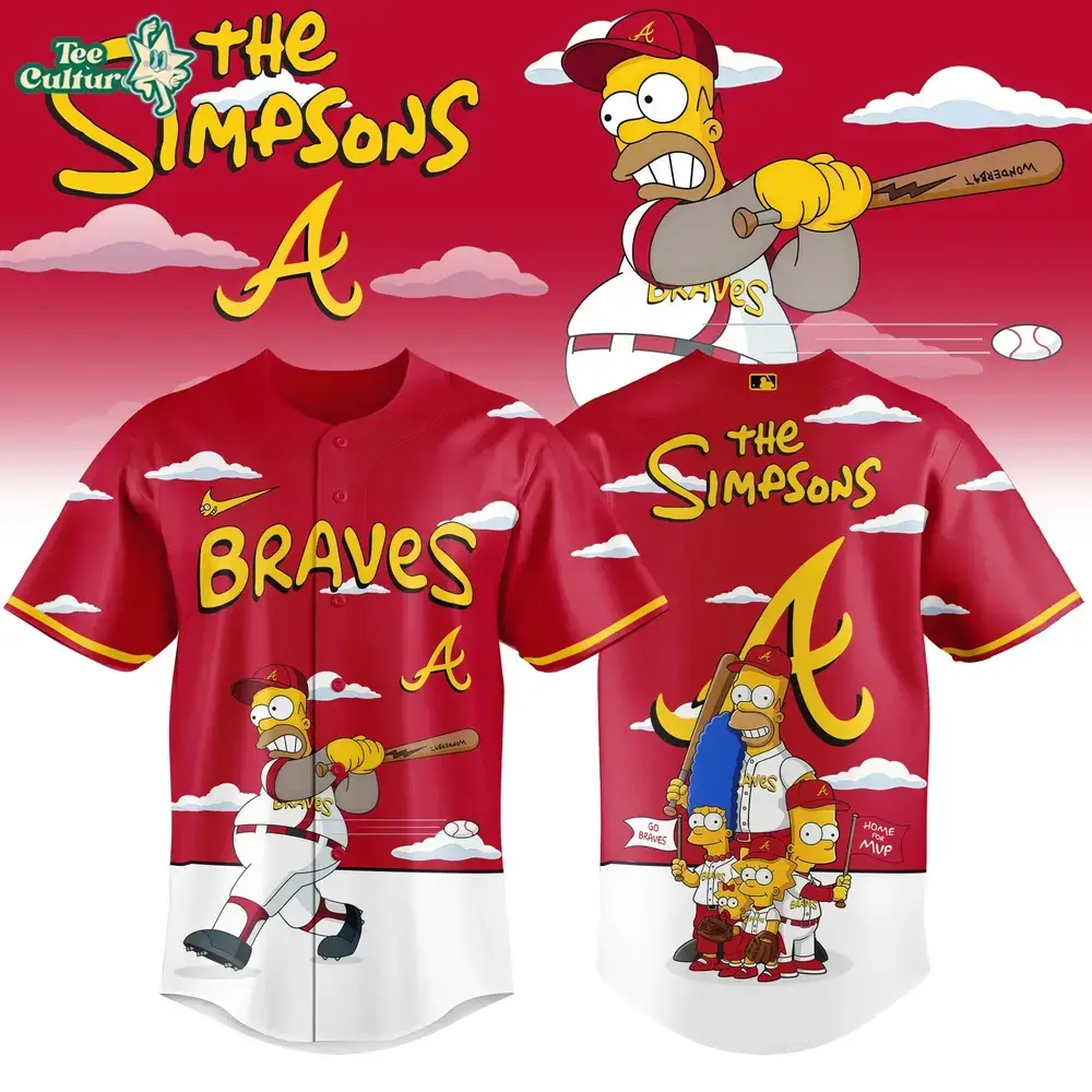Atlanta Braves x The Simpsons 2026 Limited Edition Baseball Jersey Image
