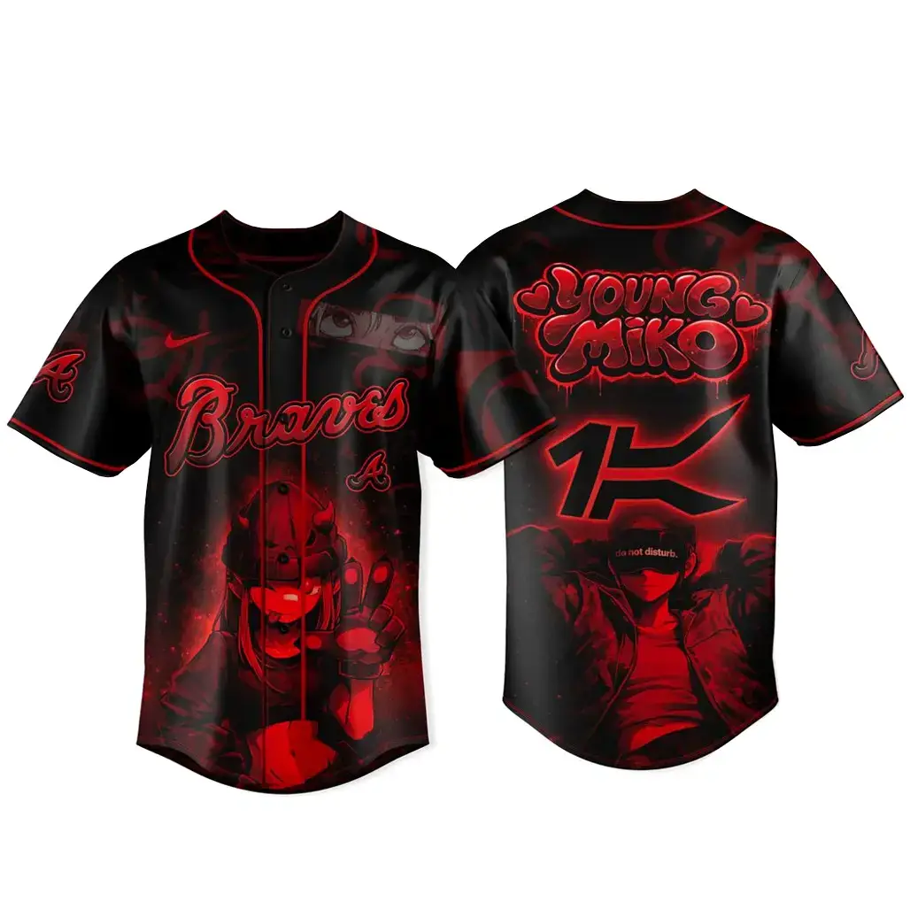 Atlanta Braves x Young Miko Late Checkout Tour 2026 Baseball Jersey Image
