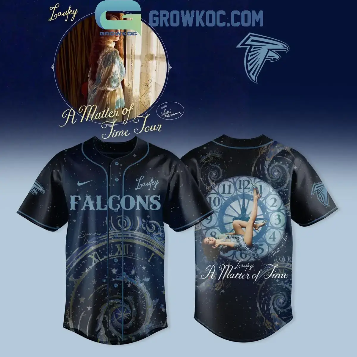 Atlanta Falcons Laufey A Matther Of Time Tour 2025 Jersey Image