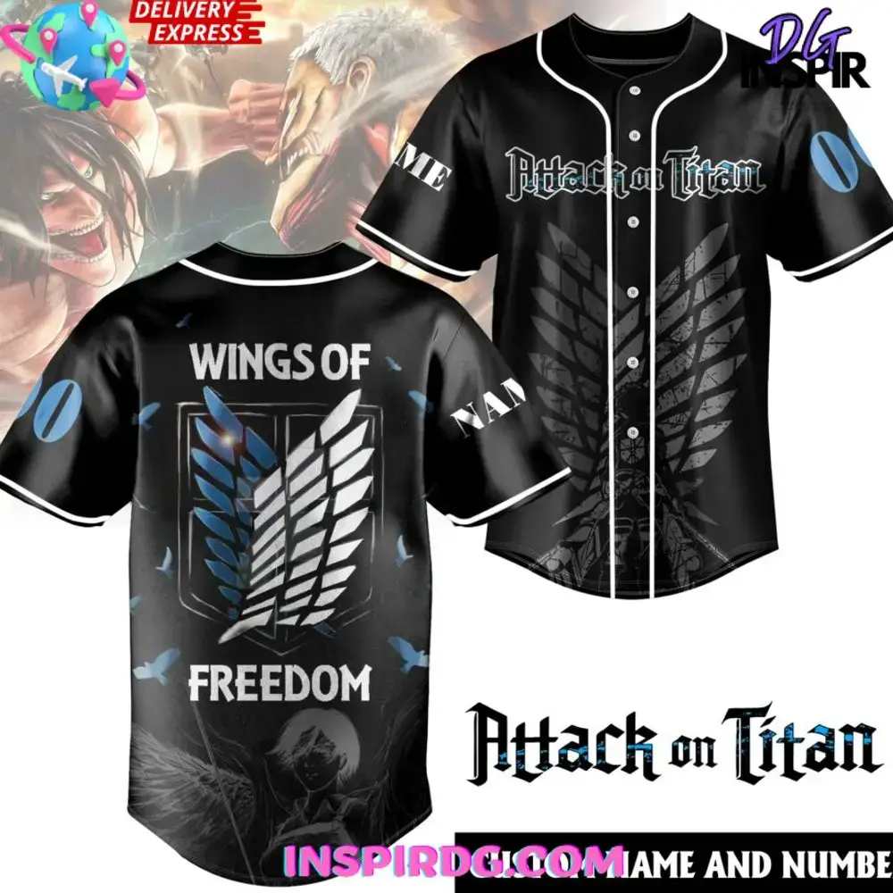 Attack On Titan Survey Corps Special Baseball Jersey Image