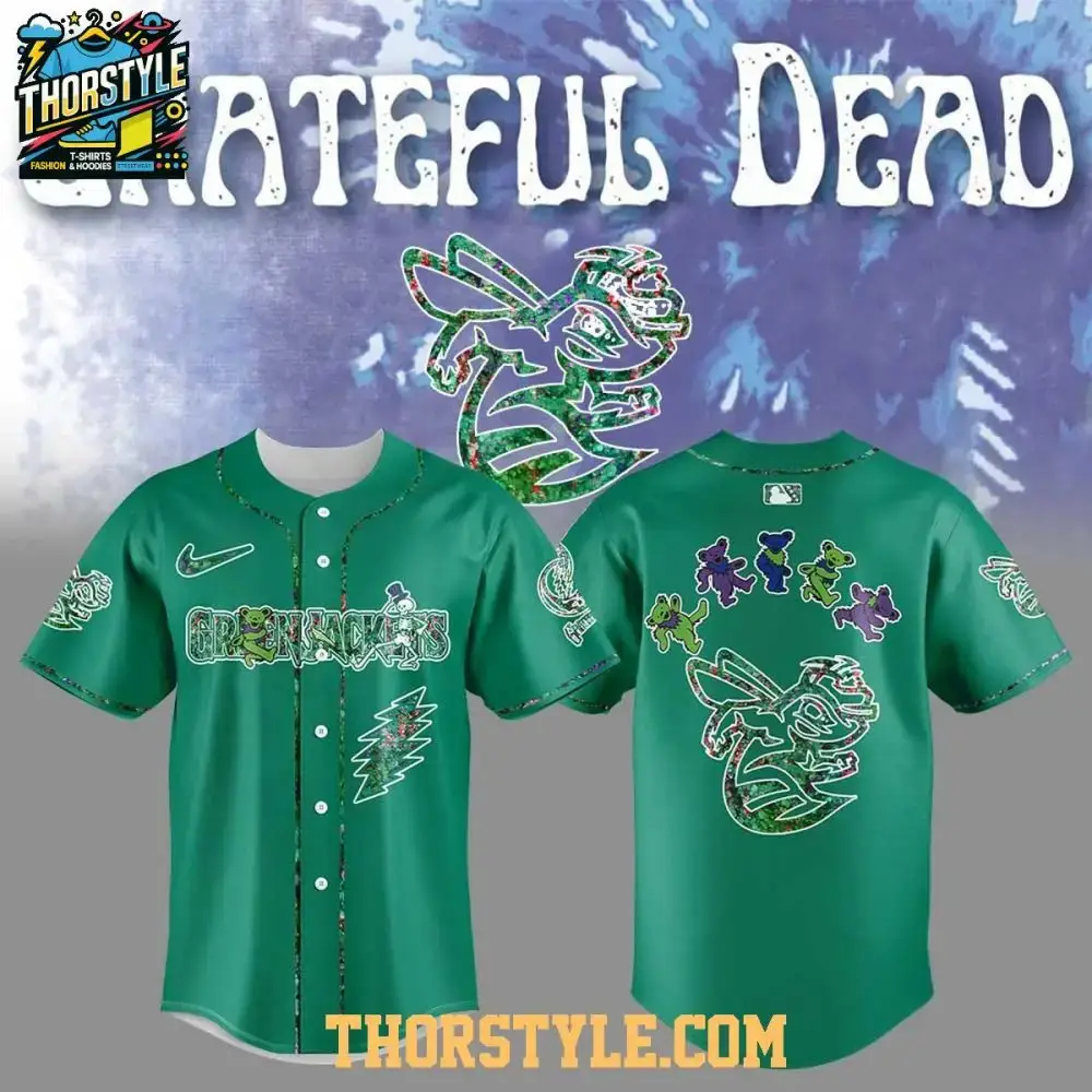 Augusta Greenjackets Grateful Dead 60Th Anniversary Night Baseball Jersey Image