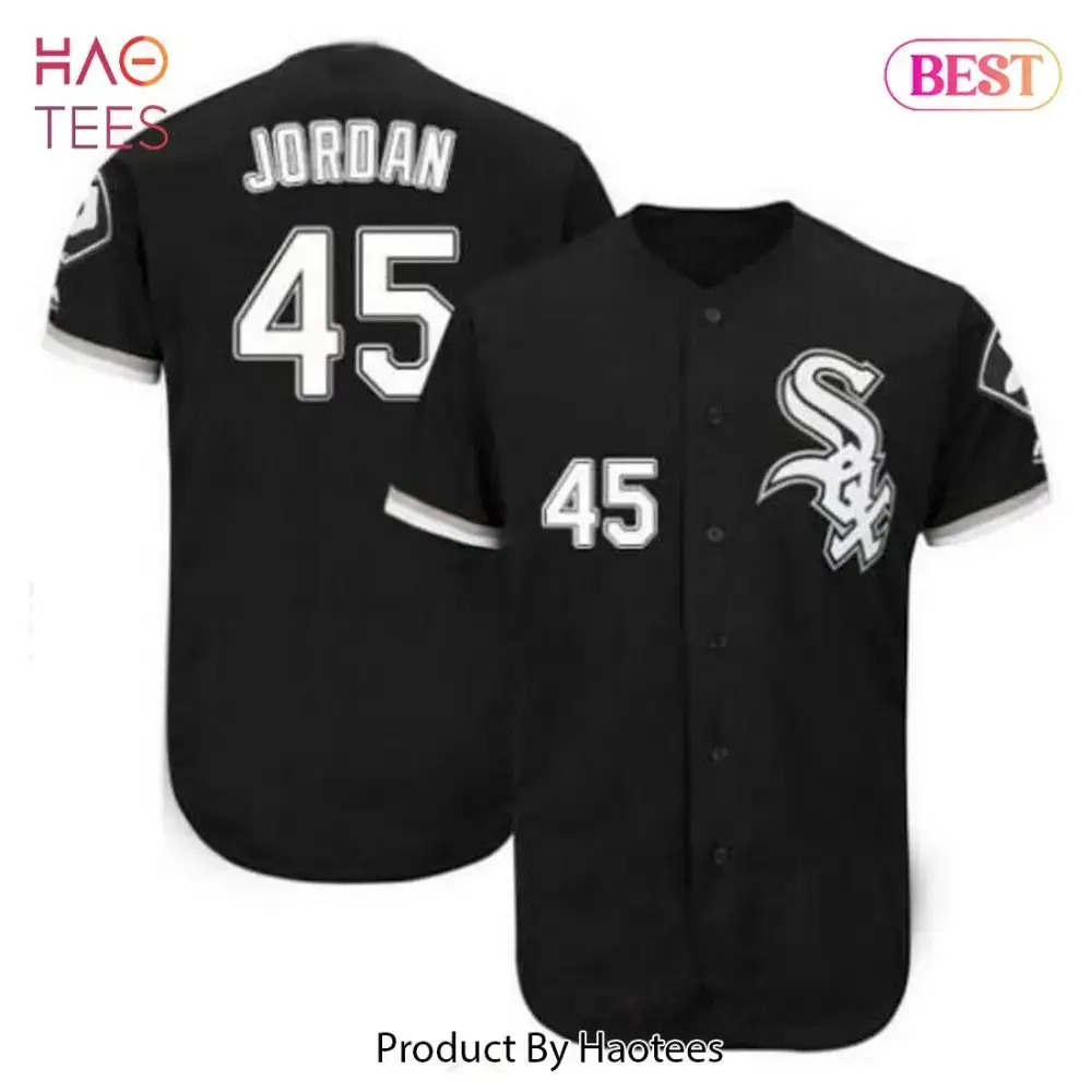 Authentic Black Baseball Jersey #45 – Stylish Sportswear For Fans Image