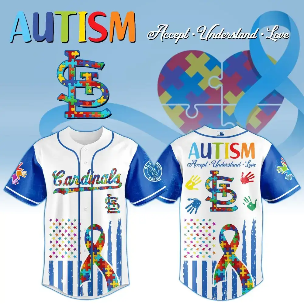 Autism Awareness Baseball Jersey - Colorful Puzzle Design For Support & Style Image