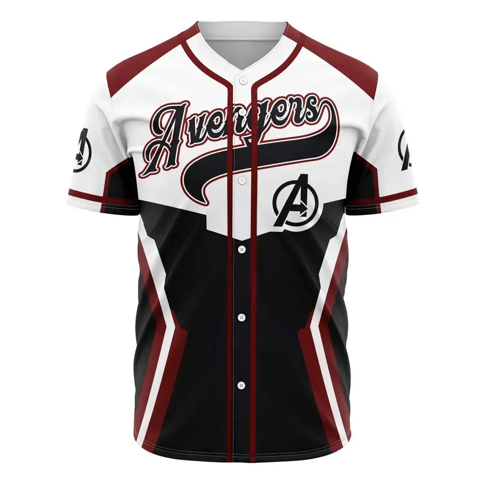 Avengers Baseball Jersey - Stylish Superhero Team Apparel For Fans Image