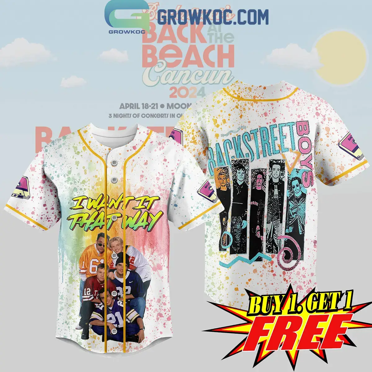 Backstreet Boys I Want It That Way Personalized Baseball Jersey Image