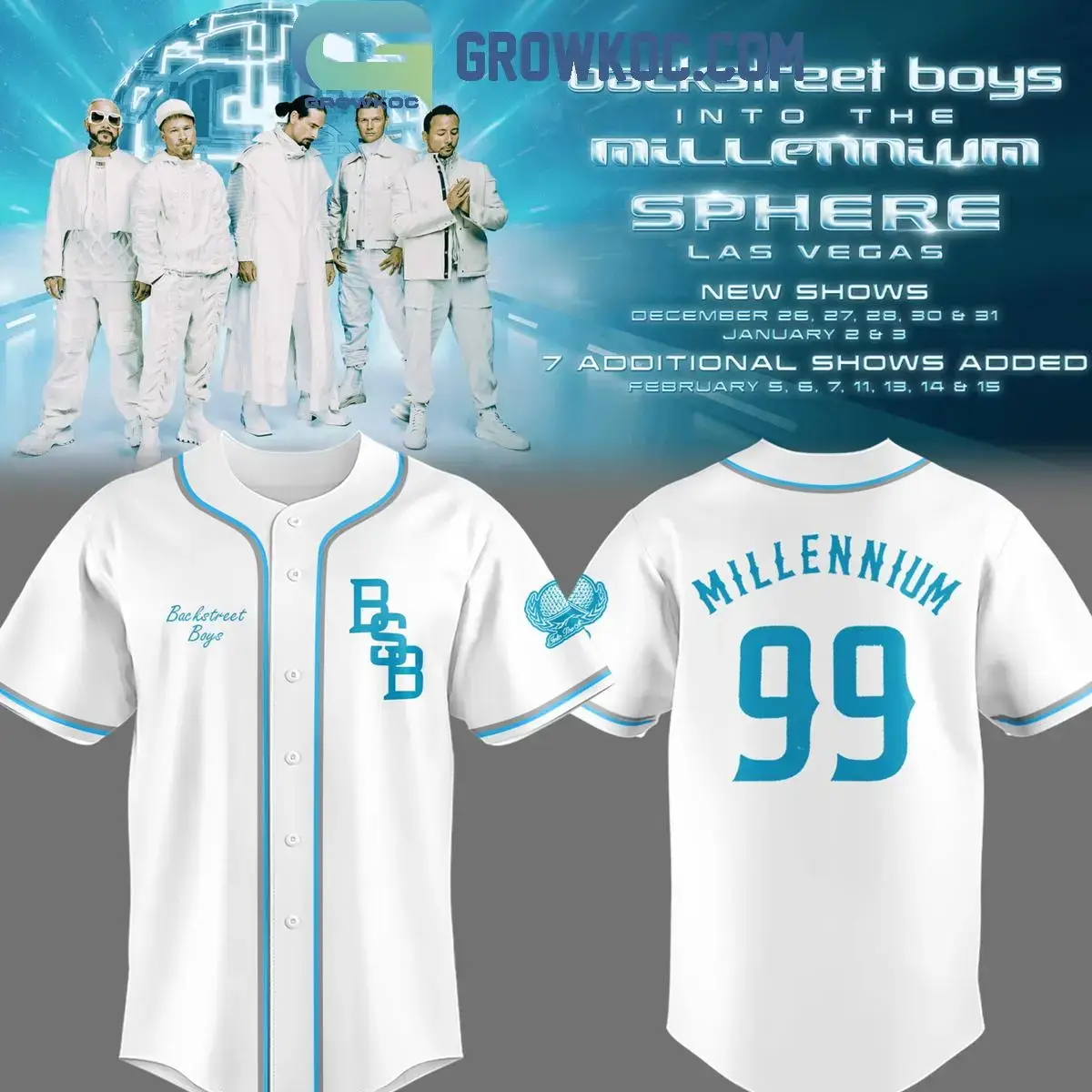 Backstreet Boys Into The Millennium White Jersey Image