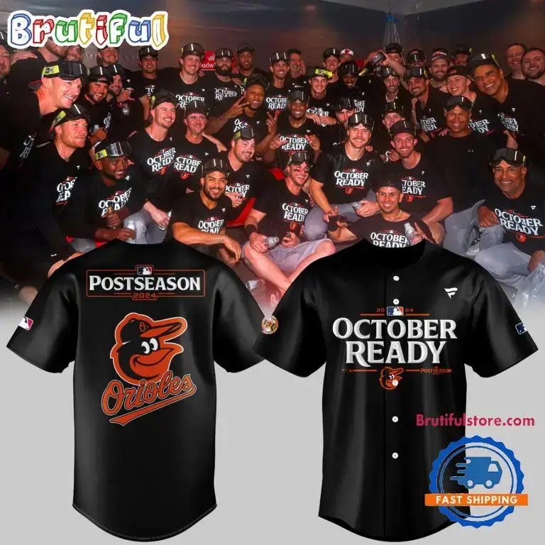 Baltimore Orioles 2024 MLB Postseason October Ready Baseball Jersey Image