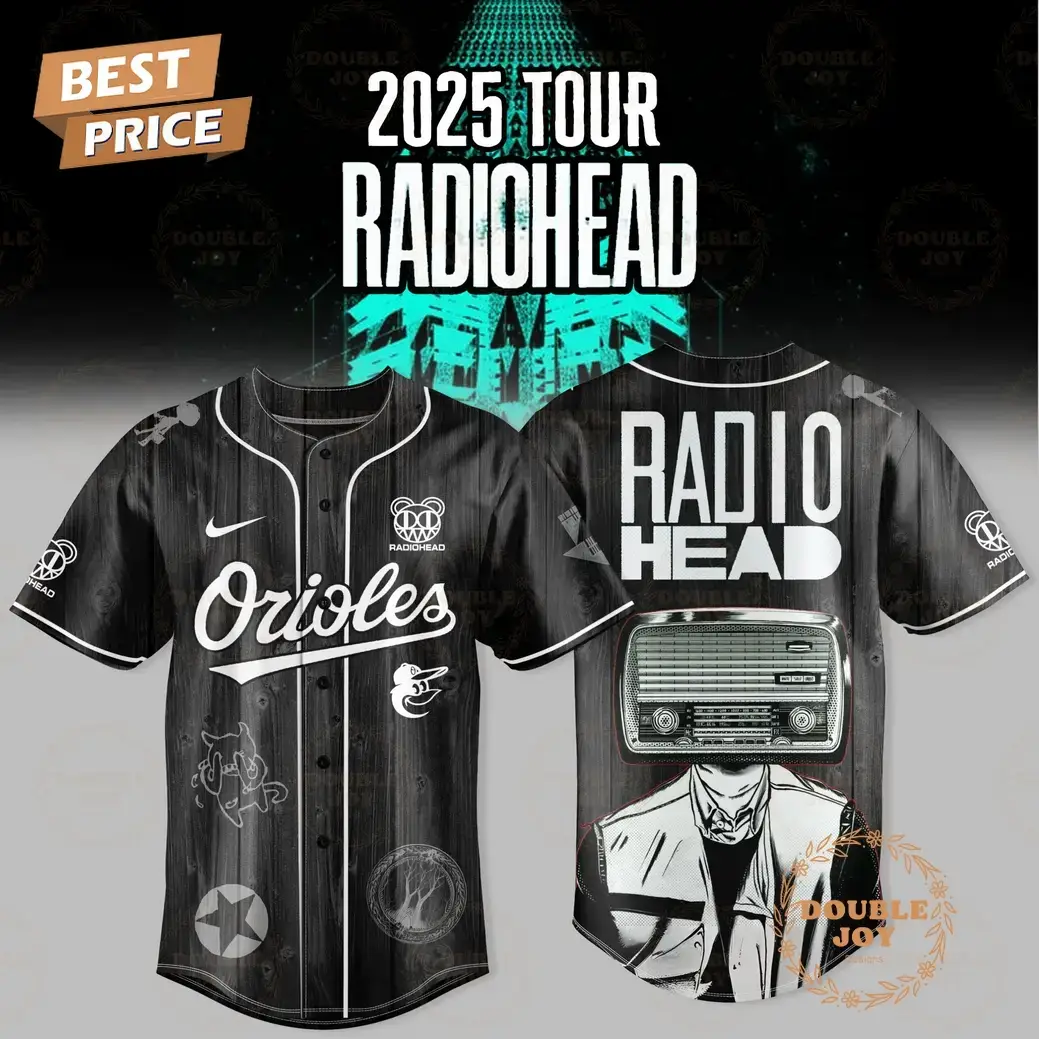 Baltimore Orioles 2025 Tour Radiohead Baseball Jersey Image