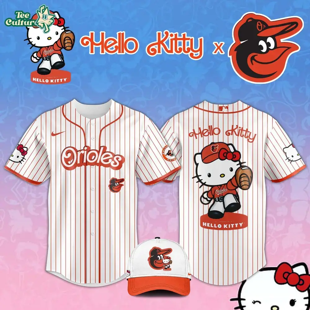 Baltimore Orioles 2026 Hello Kitty MLB Theme Night Jersey Image