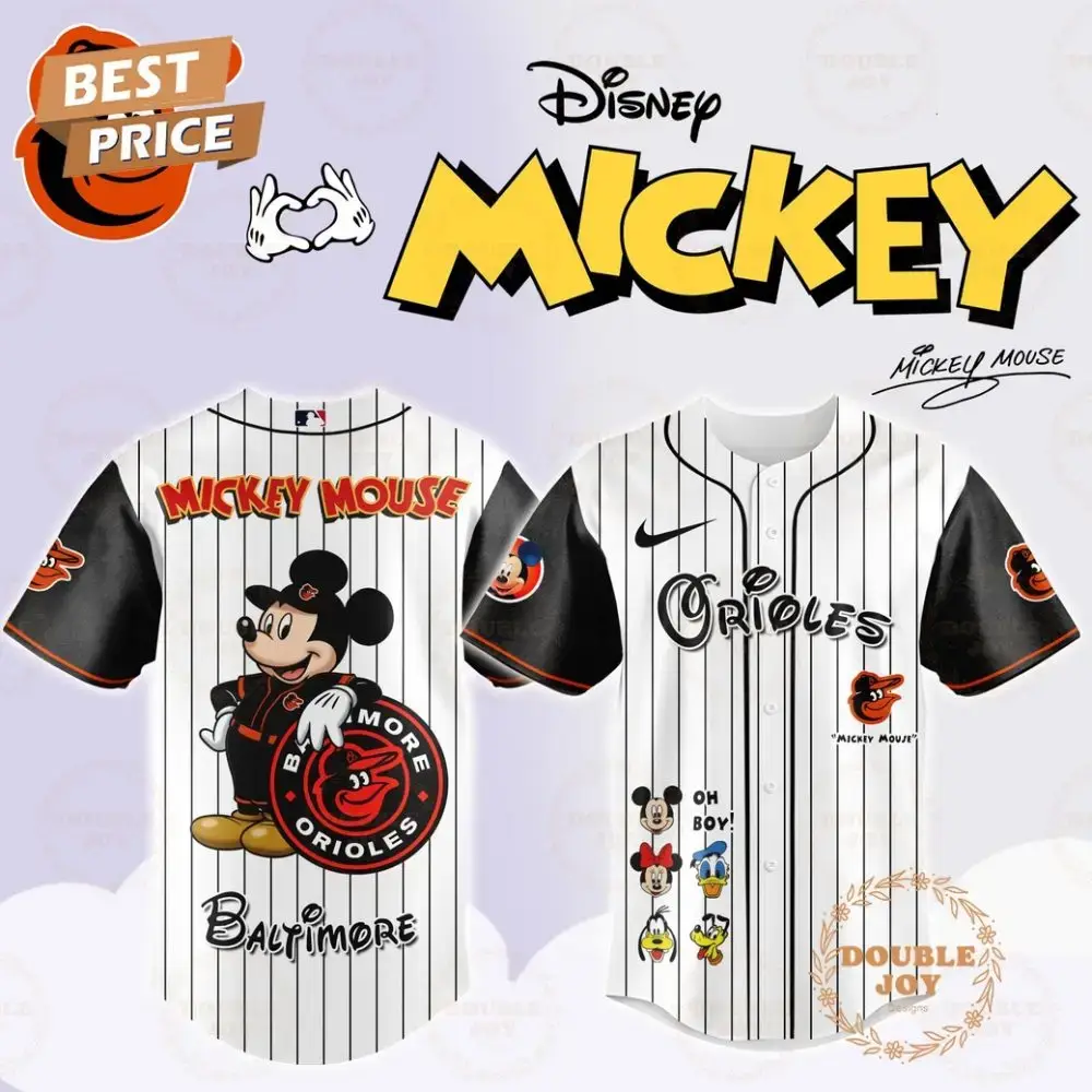 Baltimore Orioles Disney Mickey Mouse 2025 Limited Edition Baseball Jersey Image