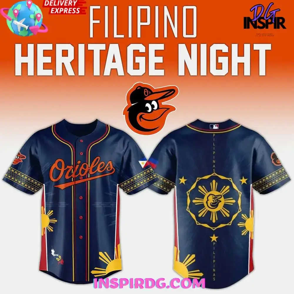 Baltimore Orioles Filipino Heritage Night 2025 Baseball Jersey Image