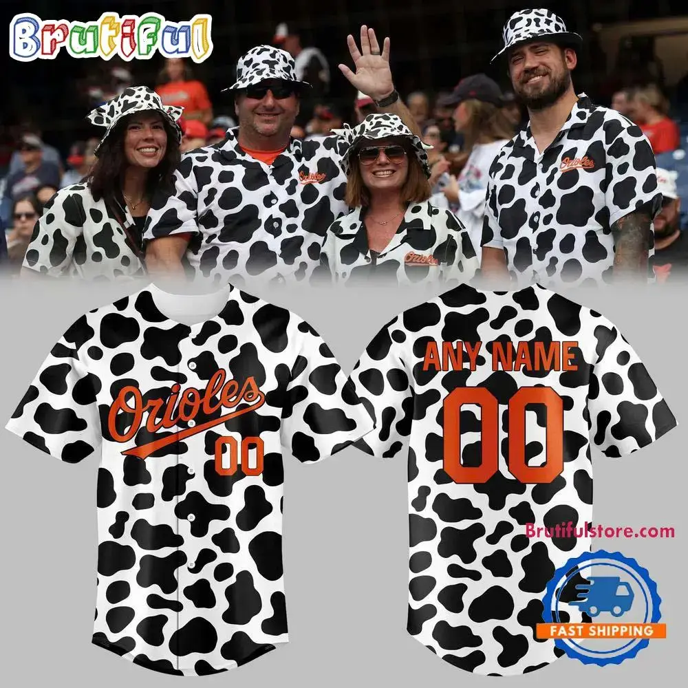 Baltimore Orioles Happy Cow Appreciation Day 2025 Baseball Jersey Image