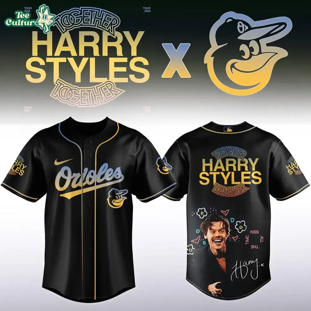 Baltimore Orioles Harry Styles Together Together Tour 2026 Inspired Limited Edition Baseball Jersey Image