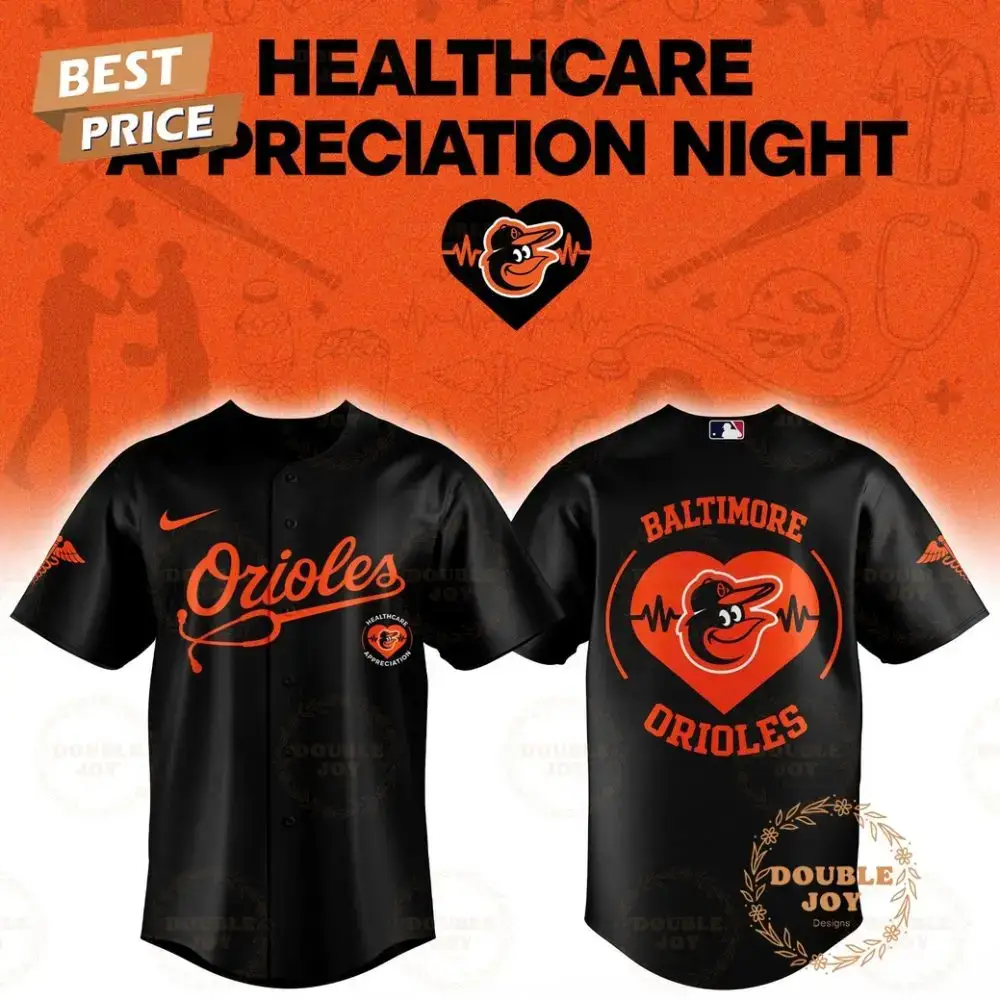 Baltimore Orioles Healthcare Appreciation 2026 Baseball Jersey - Black Image